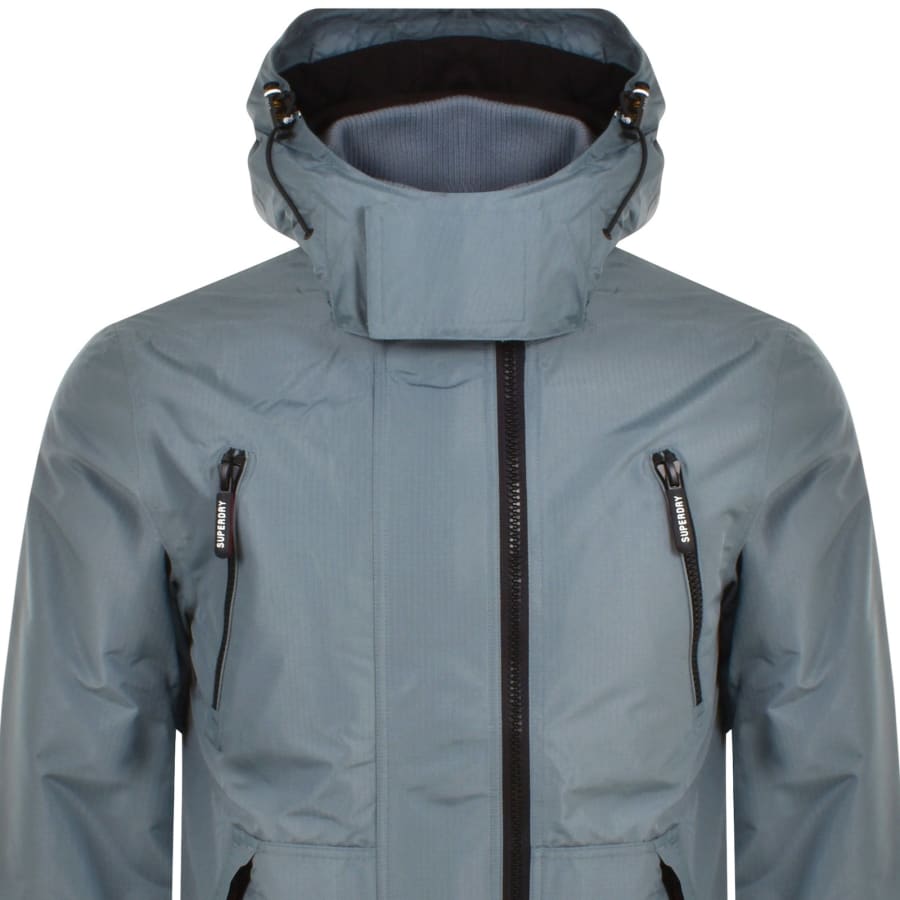 Superdry Stormy Blue Hooded Mtn Winbreaker Jacket Medium Adult